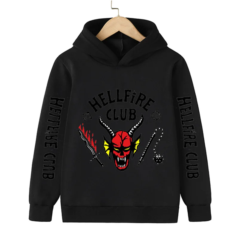 Stranger Things 4 Children's Sweatshirts Spring Autumn Long Sleeve Hoodies Clothes Boys And Girls Hellfire Club New Hooded Tops
Stranger Things 4 Children's Sweatshirts Spring Autumn Long Sleeve Hoodies Clothes Boys And Girls Hellfire Club New Hooded Tops