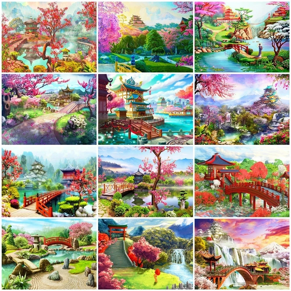 AZQSD Diy Painting By Numbers Adults Landscape Garden Home Decor Drawing By Numbers House Mountain Tree Lake Cherry Blossoms
AZQSD Diy Painting By Numbers Adults Landscape Garden Home Decor Drawing By Numbers House Mountain Tree Lake Cherry Blossoms