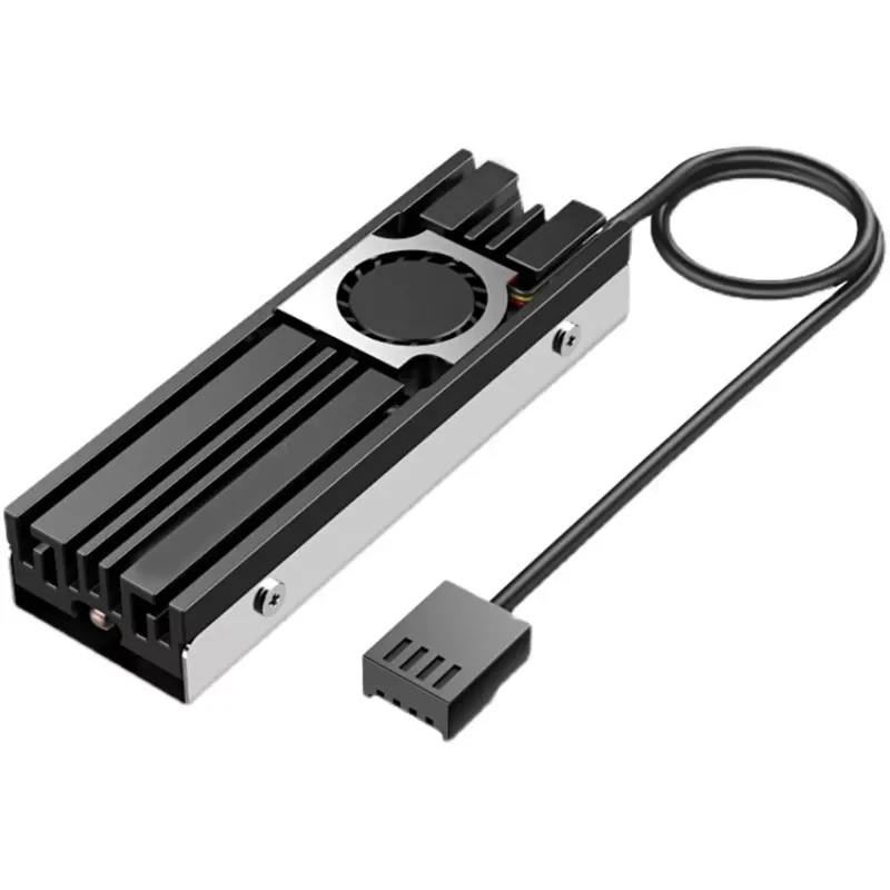 M.2 2280 SSD Heatsink Cooler with 4Pin PWM Cooling Fan for 80mm PCIe NVMe or SATA M2 SSD Internal Drive Cooling
M.2 2280 SSD Heatsink Cooler with 4Pin PWM Cooling Fan for 80mm PCIe NVMe or SATA M2 SSD Internal Drive Cooling