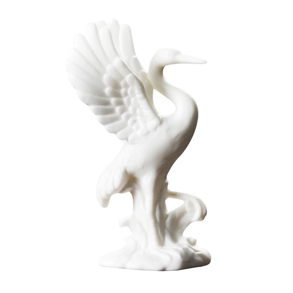 1pc Adorable Creative Delicate Ceramic Crane Statue Desktop Ornaments Home Office Decor
1pc Adorable Creative Delicate Ceramic Crane Statue Desktop Ornaments Home Office Decor