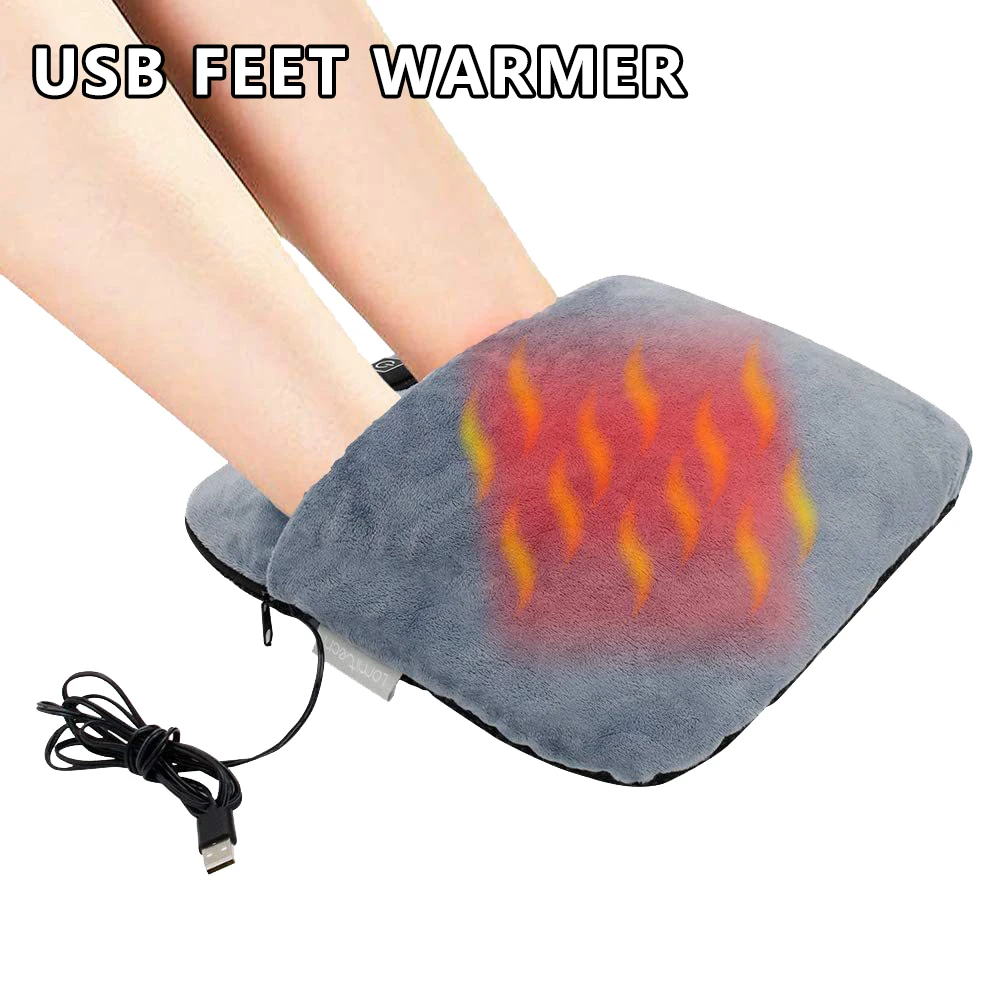 USB Electric Foot Warmer Comfortable Plush Heating Cushion Shoes Feet Heater Foot Cover Feet Warmer Pad for Winter Office Home
USB Electric Foot Warmer Comfortable Plush Heating Cushion Shoes Feet Heater Foot Cover Feet Warmer Pad for Winter Office Home