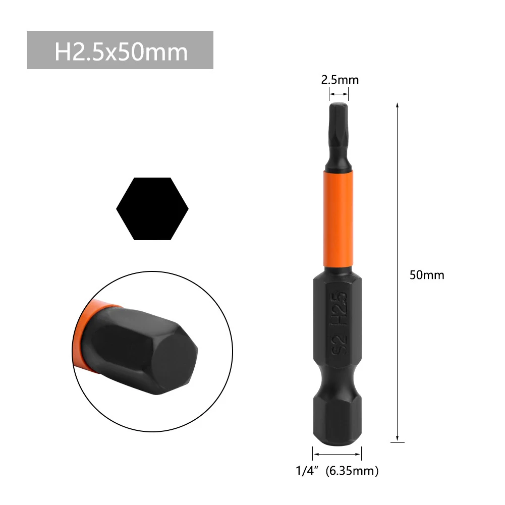 1pc 1/4 Inch Hex Alloy Steel Screwdriver Bit Hand Tools Replacement Accessories For Electric Screwdriver Drill
1pc 1/4 Inch Hex Alloy Steel Screwdriver Bit Hand Tools Replacement Accessories For Electric Screwdriver Drill