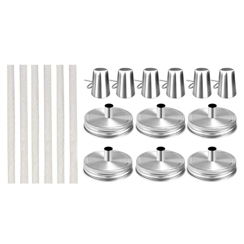 4/6PCS Jar Torch Kits Bottle Torch Kits Fiberglass Wicks Stainless Steel for Hand-Making Camping Lights
4/6PCS Jar Torch Kits Bottle Torch Kits Fiberglass Wicks Stainless Steel for Hand-Making Camping Lights