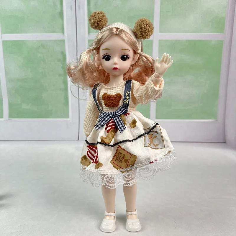 New 30cm Bjd Doll 7 Cent Princess Dress Doll Set Multilayer Skirt 16 Joints Movable 3D Eyes Girl Dress Up Kids Birthday Gift Toy
New 30cm Bjd Doll 7 Cent Princess Dress Doll Set Multilayer Skirt 16 Joints Movable 3D Eyes Girl Dress Up Kids Birthday Gift Toy