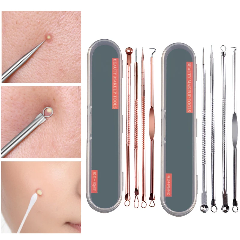 4PCS Acne Blackhead Removal Needles Black Dots Cleaner Black Head Pore Cleaner Deep Cleansing Tool Face Skin Care Tool 
4PCS Acne Blackhead Removal Needles Black Dots Cleaner Black Head Pore Cleaner Deep Cleansing Tool Face Skin Care Tool