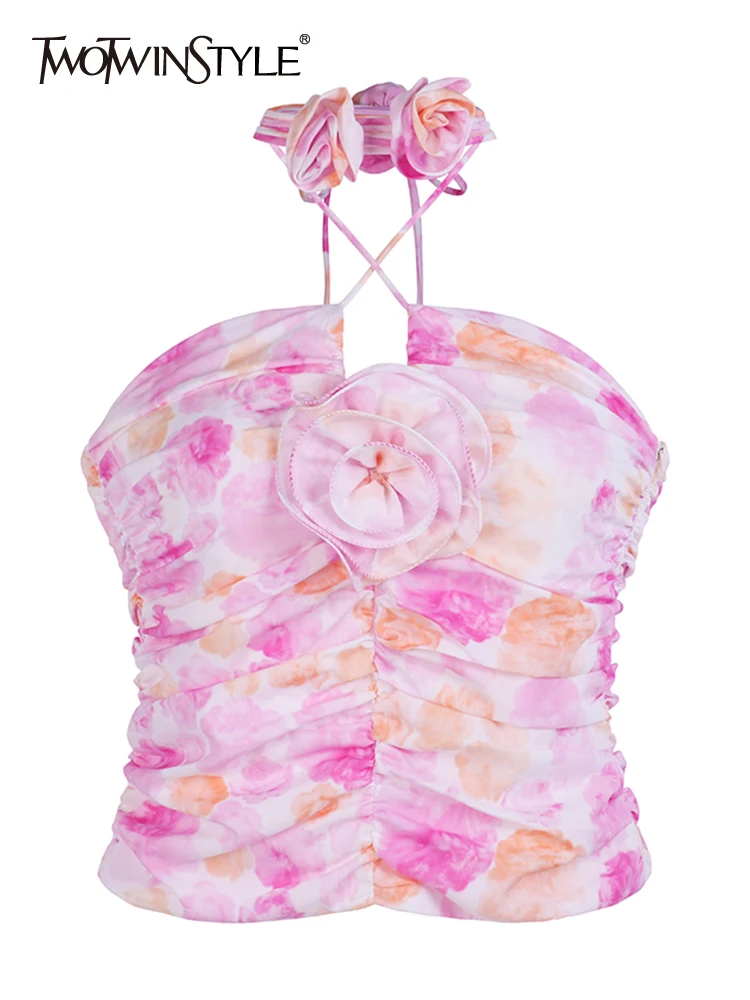 TWOTWINSTYLE Sexy Summer Clothes For Women Sleeveless Slim Print Colorblock Patchwork Floral Tank Tops Women's Fashion New 2022
TWOTWINSTYLE Sexy Summer Clothes For Women Sleeveless Slim Print Colorblock Patchwork Floral Tank Tops Women's Fashion New 2022