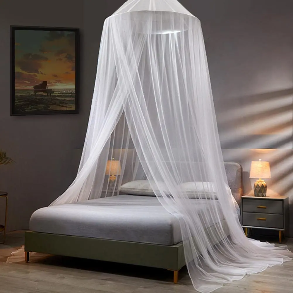 Mosquito Net, Bed Canopy Hanging Circular Curtain Netting For Bed (Single-King), Use to Cover The Baby Crib, Kid Bed, Girls Bed
Mosquito Net, Bed Canopy Hanging Circular Curtain Netting For Bed (Single-King), Use to Cover The Baby Crib, Kid Bed, Girls Bed