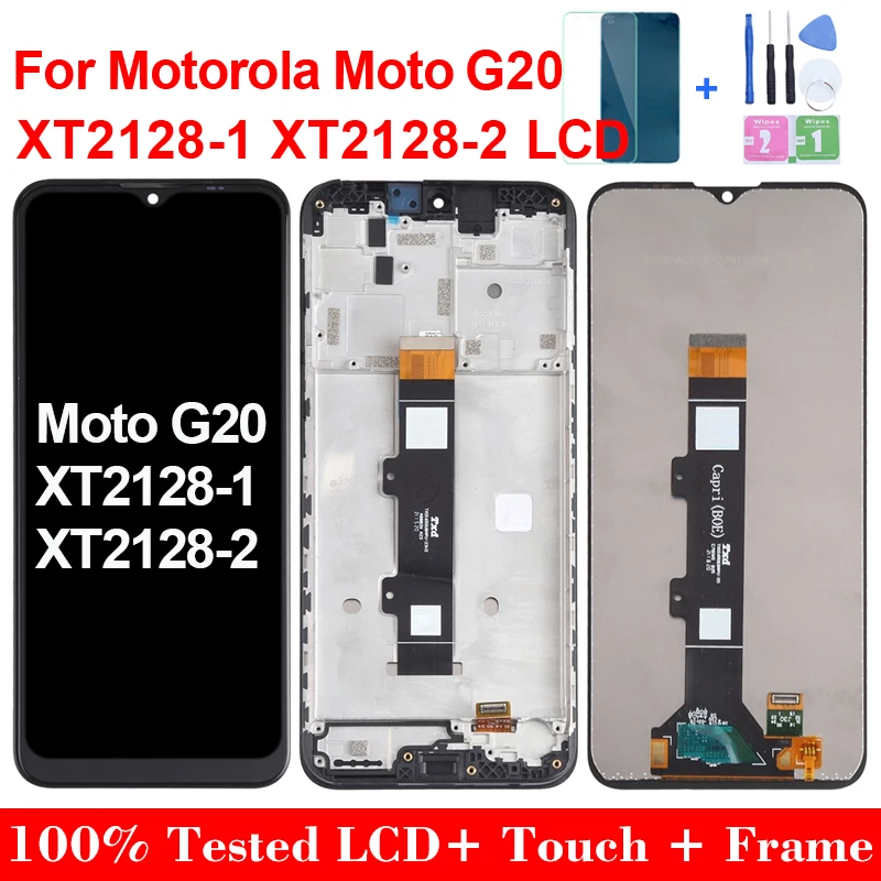 6.5''Original New LCD For Motorola MOTO G20 Display Touch Screen Digitizer Assembly Replacement For Tela Moto G20 XT2128-1 LCD
6.5''Original New LCD For Motorola MOTO G20 Display Touch Screen Digitizer Assembly Replacement For Tela Moto G20 XT2128-1 LCD