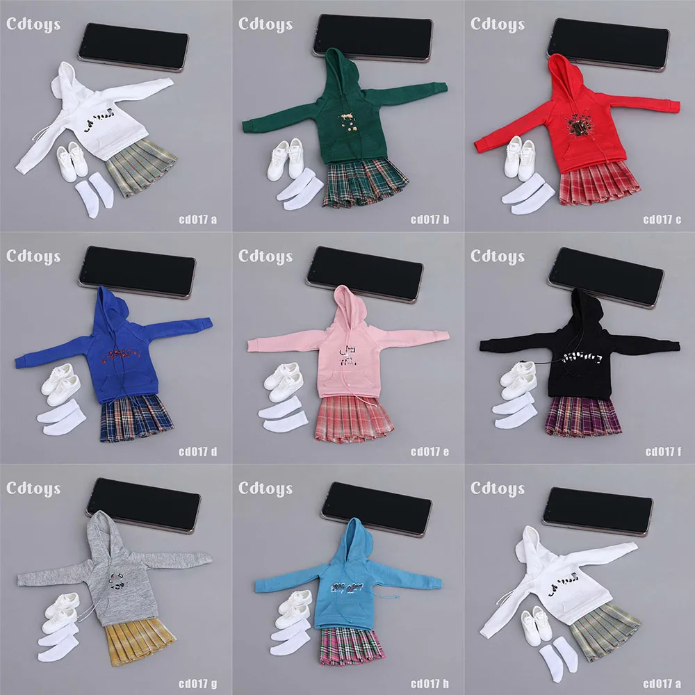 In Stock CD017 1/6 Scale Female Dolls Trendy Hoodie Pleated Skirt Set Model For 12 inches Action Figure Dolls Accessories
In Stock CD017 1/6 Scale Female Dolls Trendy Hoodie Pleated Skirt Set Model For 12 inches Action Figure Dolls Accessories