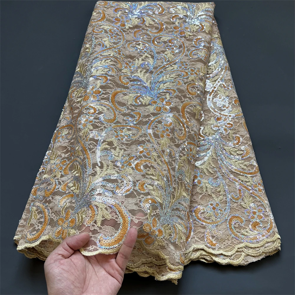 2023High Quality African Nigerian Lace Fabric Embroidery Tulle Pure Wedding Party Dress Guipure SequinsFor Sewing Beads 5yards
2023High Quality African Nigerian Lace Fabric Embroidery Tulle Pure Wedding Party Dress Guipure SequinsFor Sewing Beads 5yards