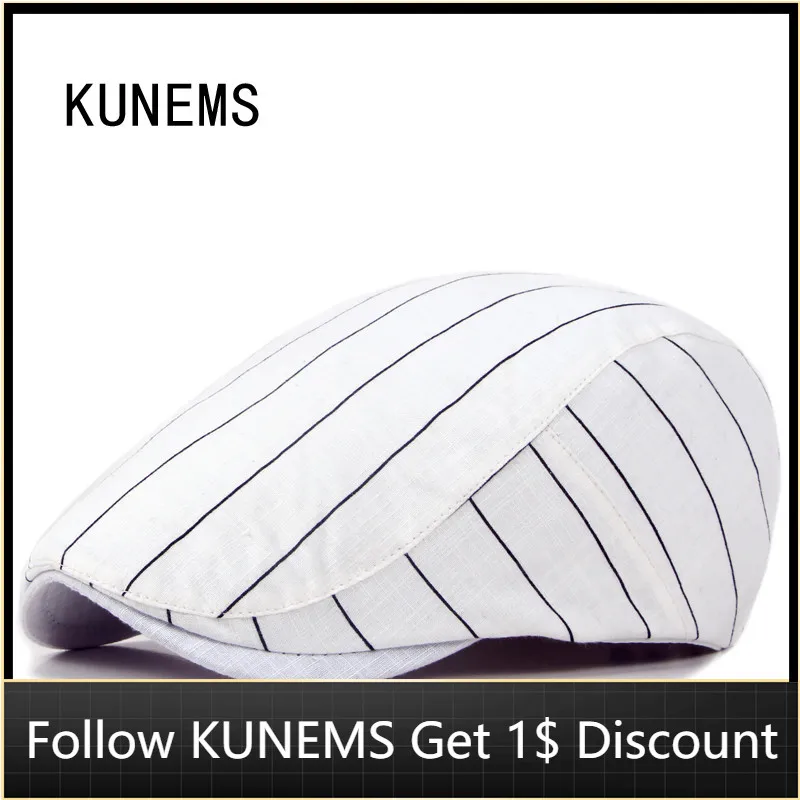 Модный Полосатый берет KUNEMS из хлопка и льна, кепки газетчика для мужчин, весенние и осенние повседневные плоские шапки, шапка для папы, унисе...
Модный Полосатый берет KUNEMS из хлопка и льна, кепки газетчика для мужчин, весенние и осенние повседневные плоские шапки, шапка для папы, унисе...
