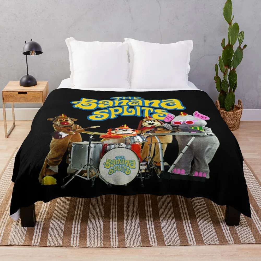 

The Banana Splits Racerback Throw Blanket Travel Blanket Crochet Blankets