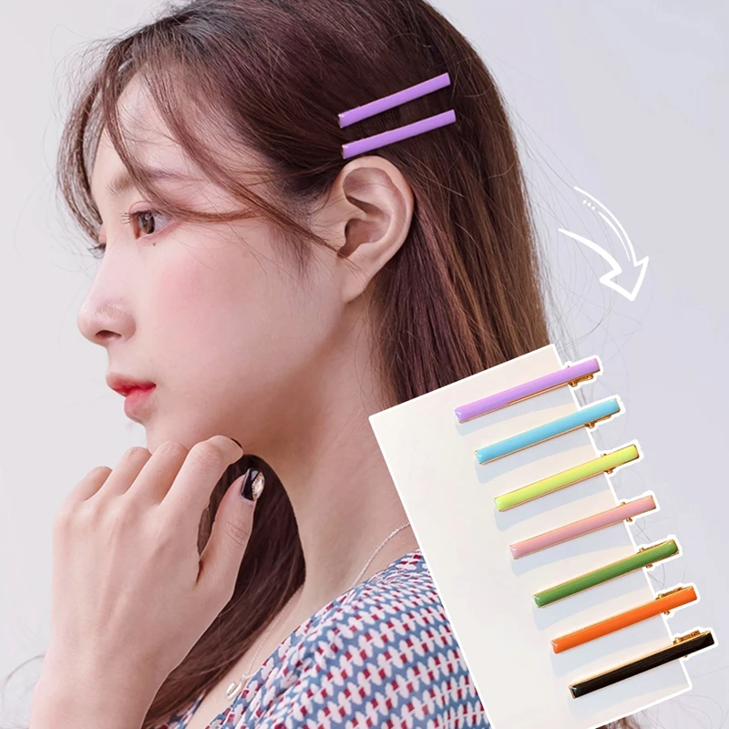 2pcs Fashion Women Colorful Solid Metal 6 Cm Thick Barrettes Oil Dripping Bangs Clip Hair Clips Lady Hairpins Hair Accessories
2pcs Fashion Women Colorful Solid Metal 6 Cm Thick Barrettes Oil Dripping Bangs Clip Hair Clips Lady Hairpins Hair Accessories
