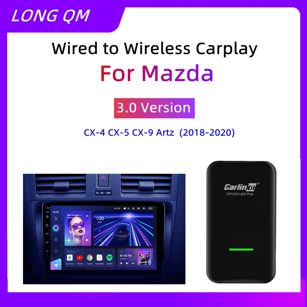 Carlinkit 2018 беспроводной CarPlay USB-адаптер для Mazda CX-4 CX-5 Artz 2020-автомобильная навигация Мультимедийная коробка с ии 
Carlinkit 2018 беспроводной CarPlay USB-адаптер для Mazda CX-4 CX-5 Artz 2020-автомобильная навигация Мультимедийная коробка с ии