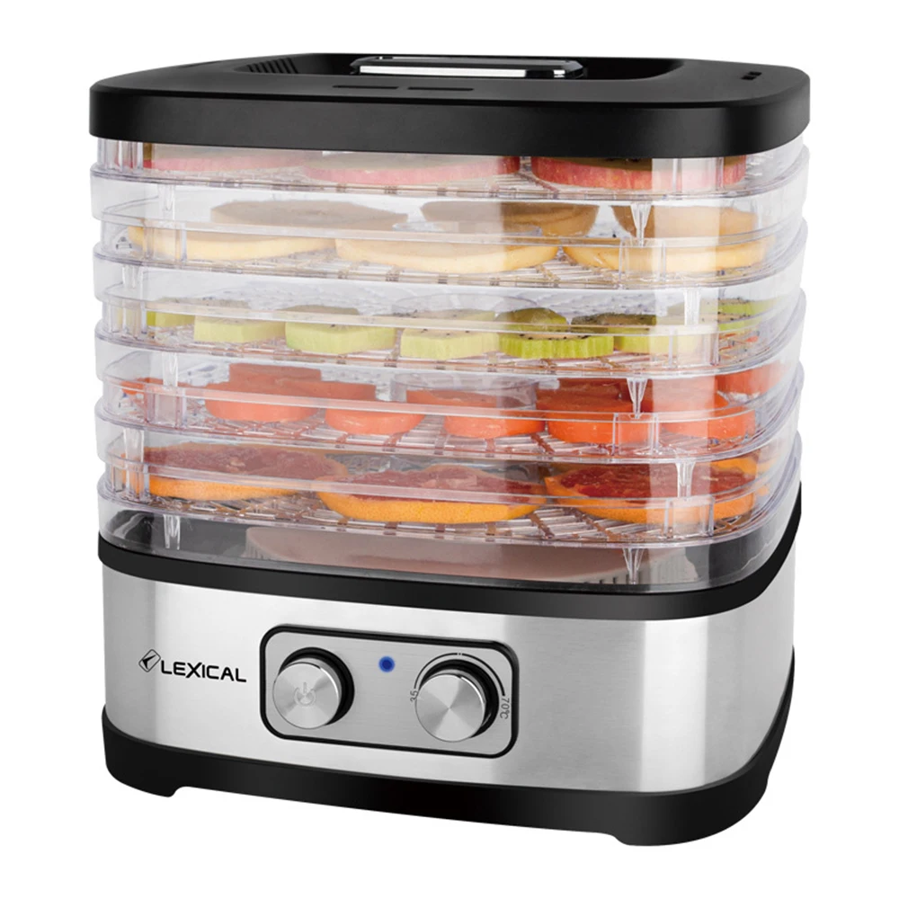 Fruits Dehydrator Stainless Steel Drying Machine Electric Air Dryer Smart Fruit and Vegetable Pet Meat Food Air Dryer 5-layers
Fruits Dehydrator Stainless Steel Drying Machine Electric Air Dryer Smart Fruit and Vegetable Pet Meat Food Air Dryer 5-layers