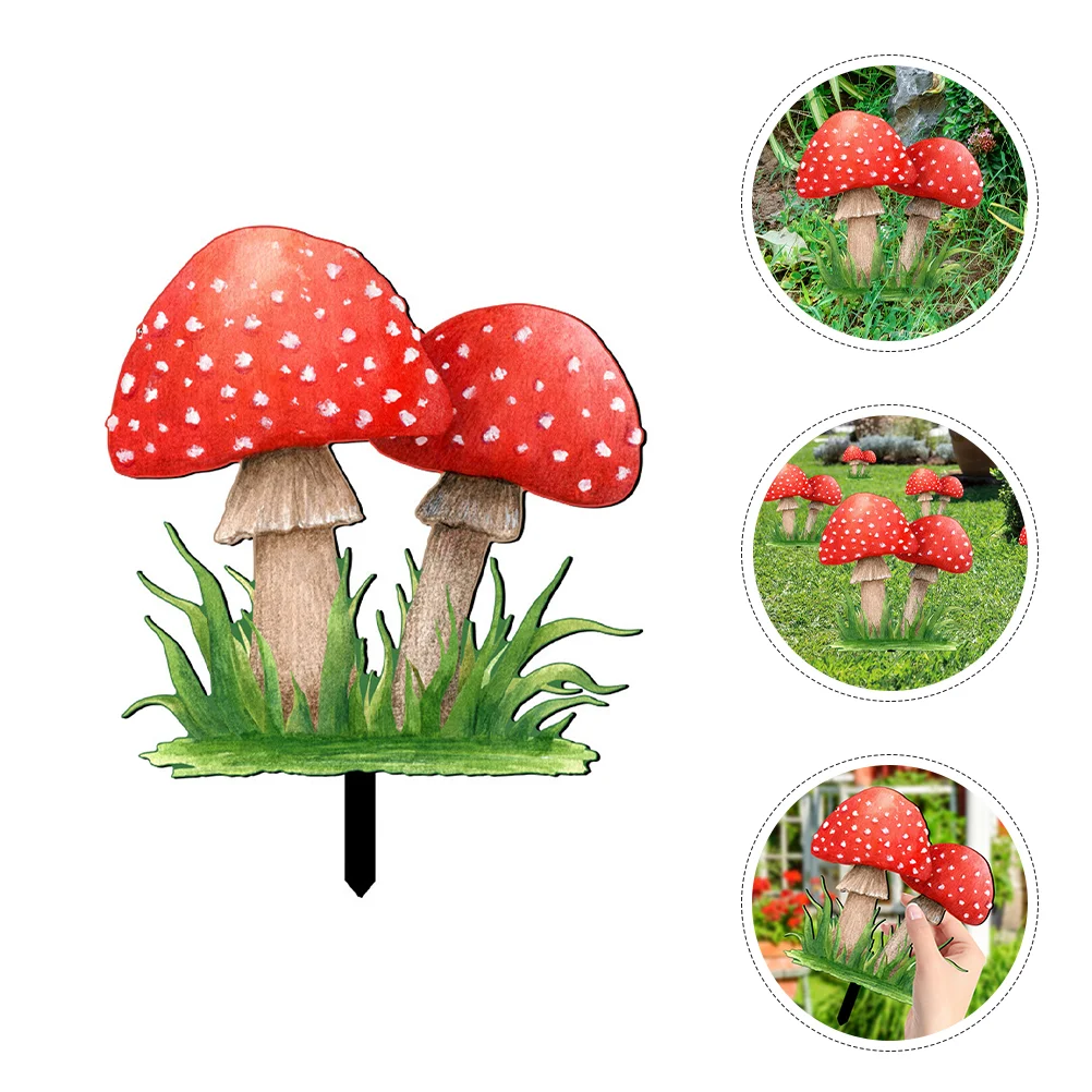 Decor Garden Insert Acrylic Stake Ground Plug Land Mushroom Shape Lawn Sign Adornment
Decor Garden Insert Acrylic Stake Ground Plug Land Mushroom Shape Lawn Sign Adornment