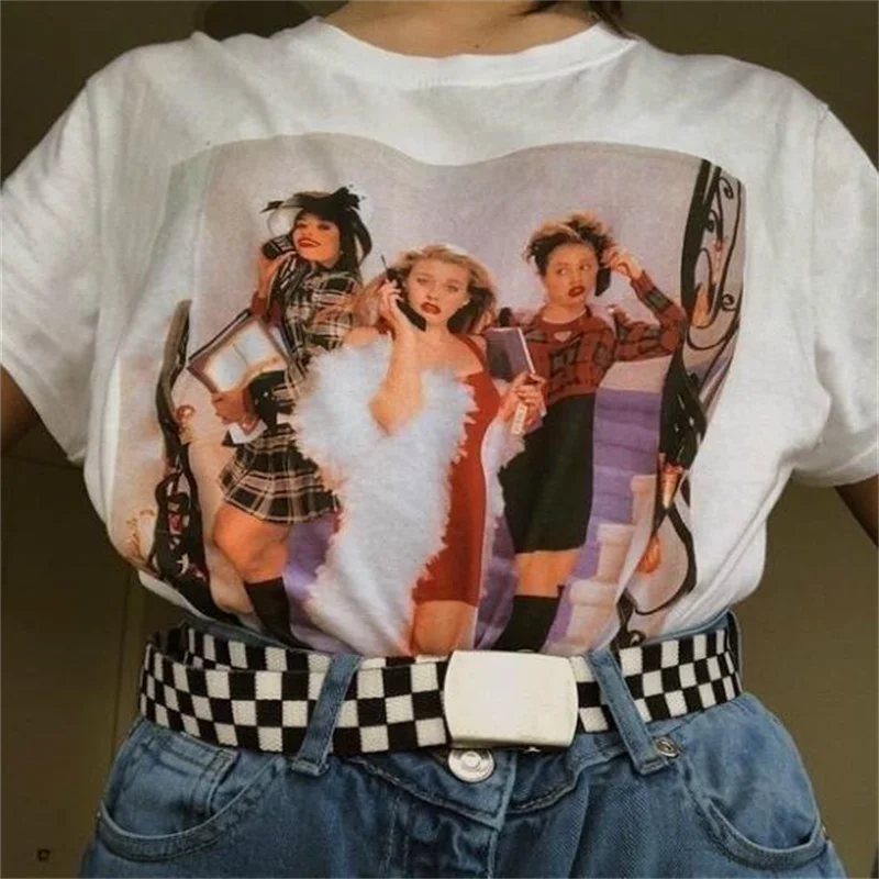 Clueless Tee Female Clothing Women's -shir T Shirt Women Aesthetic Goth Anime T-shirts Kawaii Gothic Woman Clothes Vintage
Clueless Tee Female Clothing Women's -shir T Shirt Women Aesthetic Goth Anime T-shirts Kawaii Gothic Woman Clothes Vintage