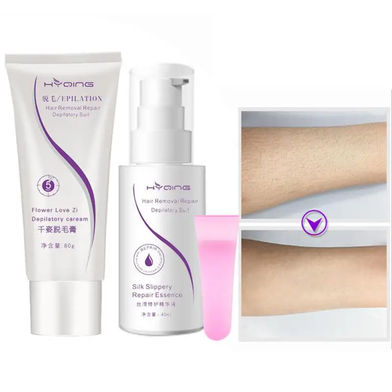 Gentle Hair Removal Cream Set Nourishment Moisturizing Essence Painless Hair Removal Lotion Sexy Body Care For Men Women
Gentle Hair Removal Cream Set Nourishment Moisturizing Essence Painless Hair Removal Lotion Sexy Body Care For Men Women