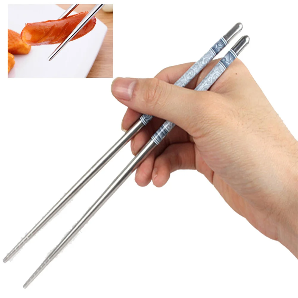 10 Pair Stainless Steel Chopsticks Durable Chinese Traditional Blue And White Porcelain Printed Chopsticks Kitchen Utensils
10 Pair Stainless Steel Chopsticks Durable Chinese Traditional Blue And White Porcelain Printed Chopsticks Kitchen Utensils