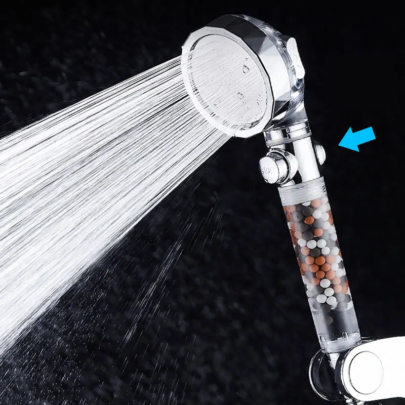 Shower Head 3 Modes SPA Negative Ion Three Gears Adjustment Booster Advanced Bathroom Water Filter Set Bathroom Accessories 50
Shower Head 3 Modes SPA Negative Ion Three Gears Adjustment Booster Advanced Bathroom Water Filter Set Bathroom Accessories 50