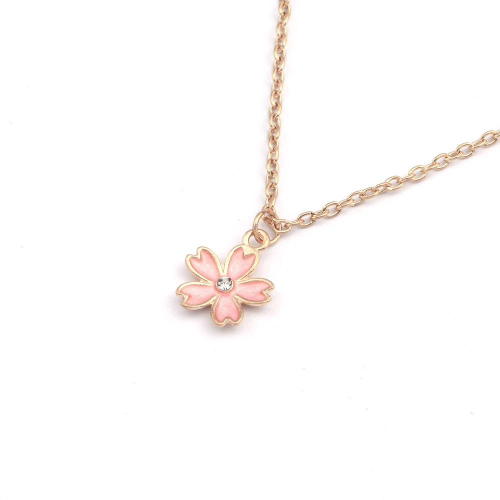 Trendy Cute Gold Chain Pendant Pink Flowers Necklace for Men Women Clavicle Choker Necklace Party Jewelry Accessories Gift
Trendy Cute Gold Chain Pendant Pink Flowers Necklace for Men Women Clavicle Choker Necklace Party Jewelry Accessories Gift