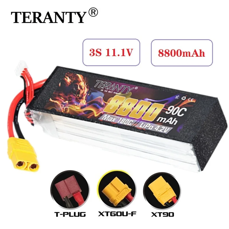 Original TERANTY 3S 11.1V 8800mAh LiPo Battery For FPV Racing Drone RC Quadcopter Spare Parts 90C 11.1V Battery
Original TERANTY 3S 11.1V 8800mAh LiPo Battery For FPV Racing Drone RC Quadcopter Spare Parts 90C 11.1V Battery