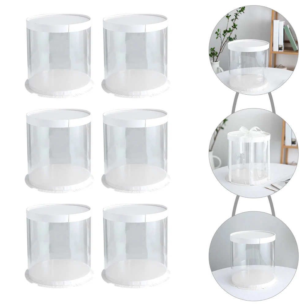 10pcs Round Birthday Cake Containers Clear Plastic Boxes Transparent Cake Box 
10pcs Round Birthday Cake Containers Clear Plastic Boxes Transparent Cake Box