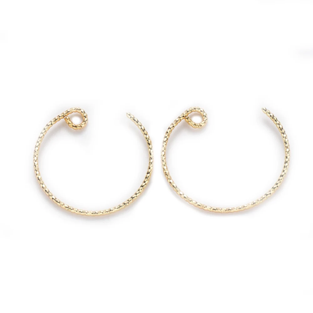 1-10pcs Brass Earring Hooks Nickel Free Real 18K Gold Plated 21~22x21~22mm Pin: 1mm Hole: 2mm
1-10pcs Brass Earring Hooks Nickel Free Real 18K Gold Plated 21~22x21~22mm Pin: 1mm Hole: 2mm