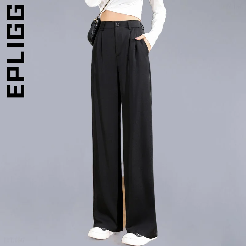 Epligg Women Trousers Pants New Leg Elastic Pant Trendy Chic For Women Wide Leg Long Sweatpants Quality Baggy Streetwear Female
Epligg Women Trousers Pants New Leg Elastic Pant Trendy Chic For Women Wide Leg Long Sweatpants Quality Baggy Streetwear Female