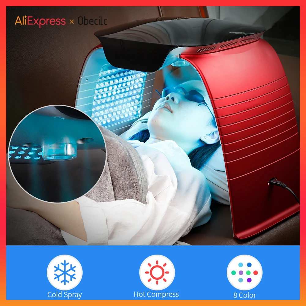 8 Colors LED Facial Body Mask PDT Light Therapy Skin Rejuvention Beauty Facial Device With Nano Spray Hot Cold Compress Massage
8 Colors LED Facial Body Mask PDT Light Therapy Skin Rejuvention Beauty Facial Device With Nano Spray Hot Cold Compress Massage