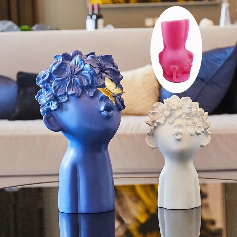 3d Large 20cm Flower Cover Eyes Boy Plaster Ornament Silicone Mold European Style Character Scented Candle Mould Silicone Mold
3d Large 20cm Flower Cover Eyes Boy Plaster Ornament Silicone Mold European Style Character Scented Candle Mould Silicone Mold