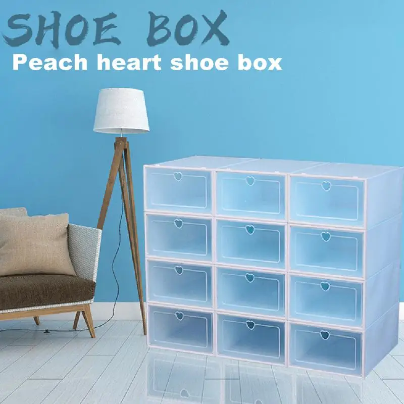 

Dustproof Stable Bottom Shoe Boxes Waterproof Shoe Collection Box Shoebox Shoe Organizer Transparent Drawer Case Shoes Case