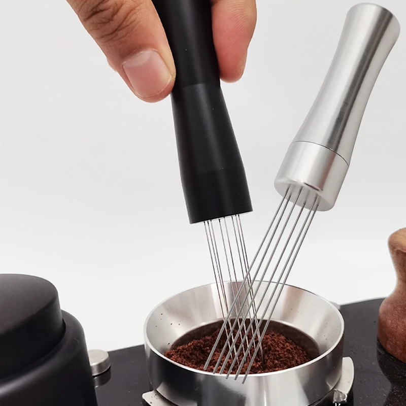 Coffee Stirring Powder Needle Distributor Aluminum Handle Stainless Steel Espresso Coffee Tamper Filter Tools
Coffee Stirring Powder Needle Distributor Aluminum Handle Stainless Steel Espresso Coffee Tamper Filter Tools