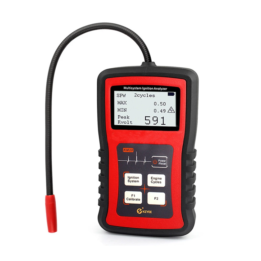 KZYEE KM20 Multisystem Ignition Analyzer High Voltage Tester Measure RPM Engine Spark Plug System Check Volt Spark Burn Time
KZYEE KM20 Multisystem Ignition Analyzer High Voltage Tester Measure RPM Engine Spark Plug System Check Volt Spark Burn Time