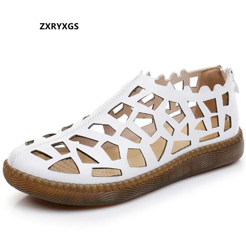 2022 New Summer Genuine Leather Sandals Hole Hole Hollow Sandals Flat Soft Sole Large Size Fashion Casual Sandals Women Sandals
2022 New Summer Genuine Leather Sandals Hole Hole Hollow Sandals Flat Soft Sole Large Size Fashion Casual Sandals Women Sandals