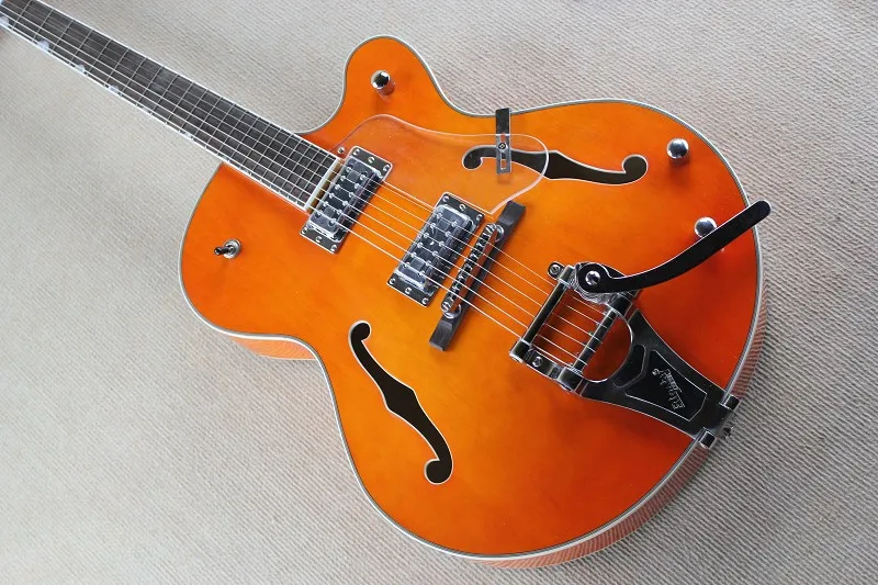 Factory Custom Gret Guitar Orange 6120 Semi Hollow Body Jazz Electric Guitar With Bigsby Tremolo Free Shipping 01
Factory Custom Gret Guitar Orange 6120 Semi Hollow Body Jazz Electric Guitar With Bigsby Tremolo Free Shipping 01