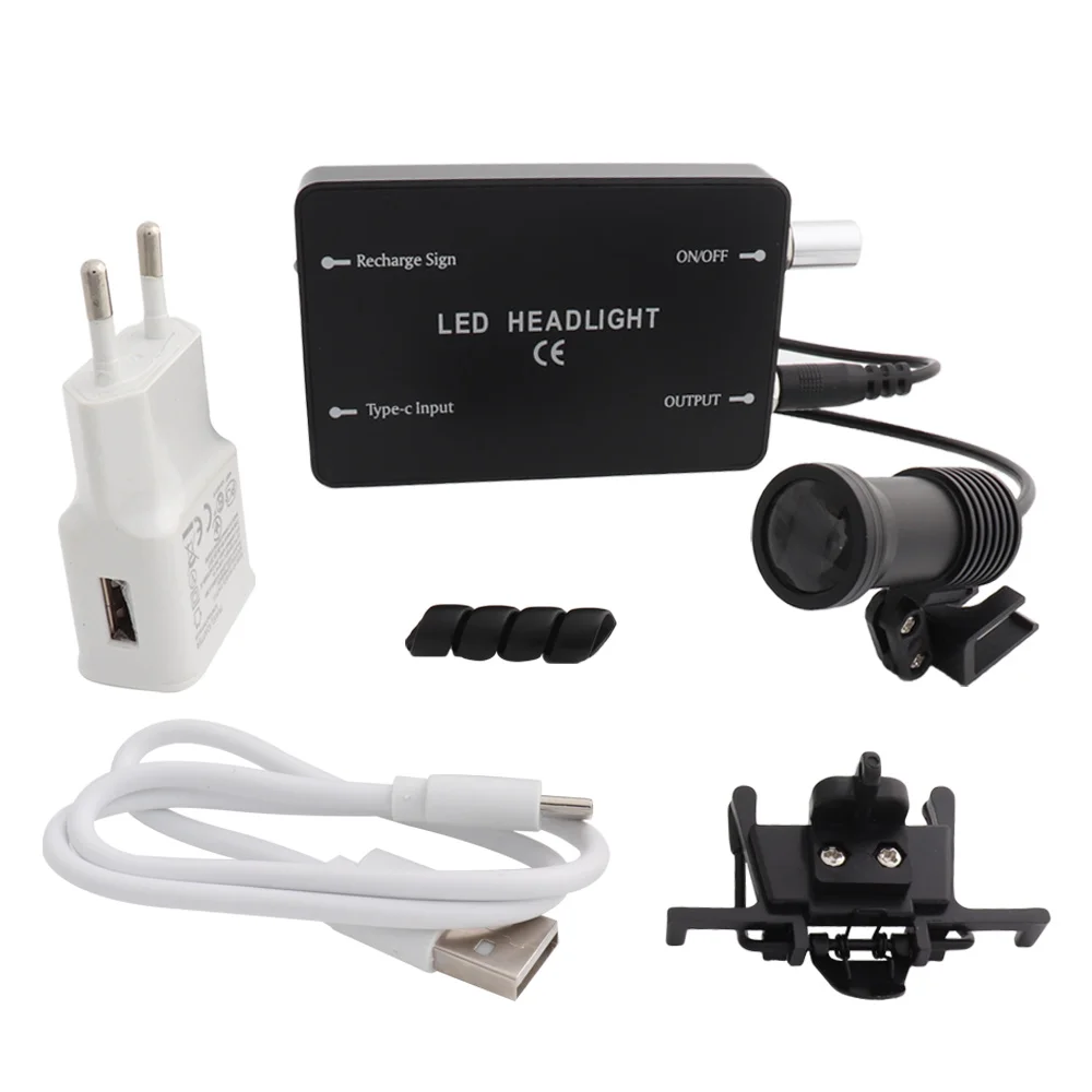 5W Headlight Dental Loupes Magnification Binocular Magnifier Dentistry Surgical USB Battery with Belt Clip EU Charger
5W Headlight Dental Loupes Magnification Binocular Magnifier Dentistry Surgical USB Battery with Belt Clip EU Charger