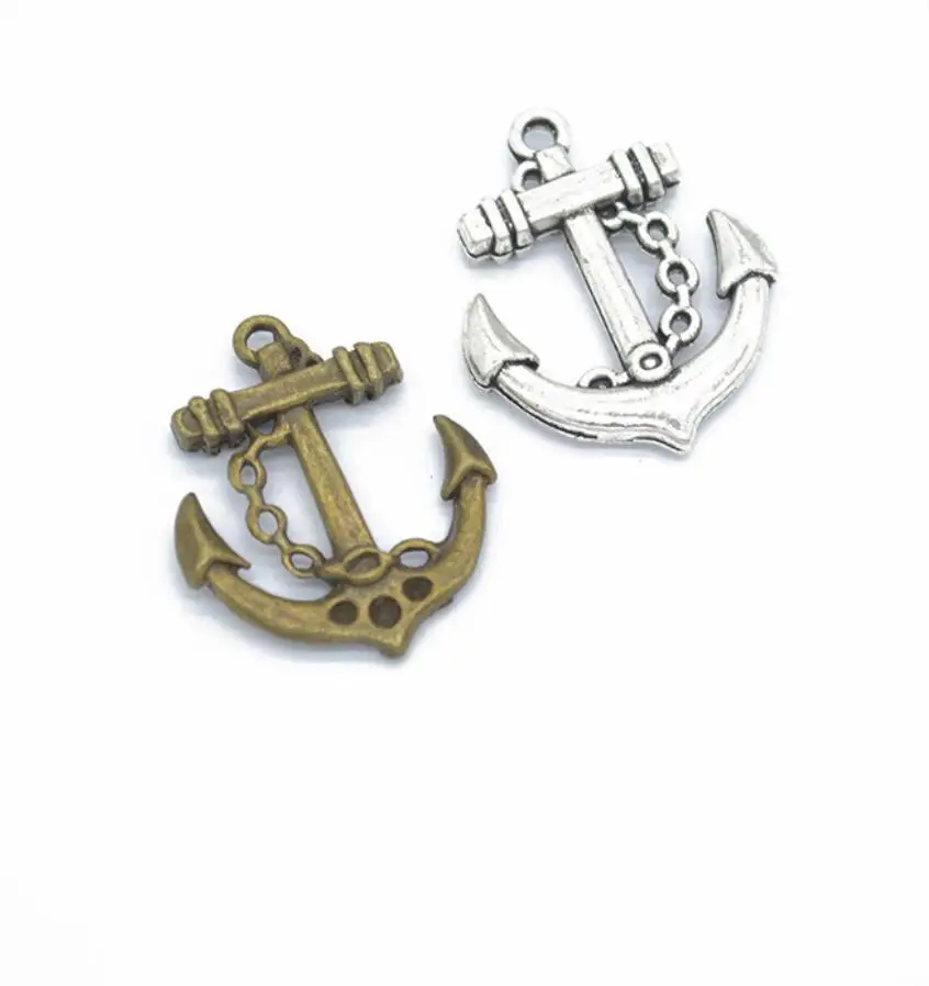 40pcs Fashion Men Women's Jewelry Sailor style Vintage Anchor pendant necklace jewelry gift 25X21mm F0379
40pcs Fashion Men Women's Jewelry Sailor style Vintage Anchor pendant necklace jewelry gift 25X21mm F0379