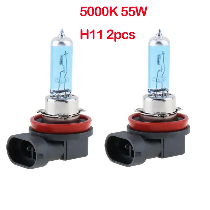 2pcs/4pcs Car H1 H7 H11 Lights Hid Super White Effect Halogen Headlights Bulbs 12V 6000K Head Lamps Source Parking Light | Автомобили и