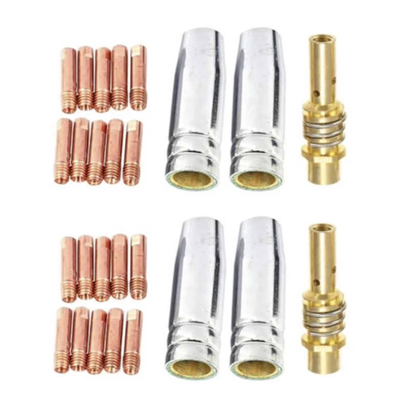 26Pcs 15AK Welding Torch Consumables 0.8mm MIG Torch Gas Nozzle Tip Holder of 15AK MIG Welding Torch
26Pcs 15AK Welding Torch Consumables 0.8mm MIG Torch Gas Nozzle Tip Holder of 15AK MIG Welding Torch