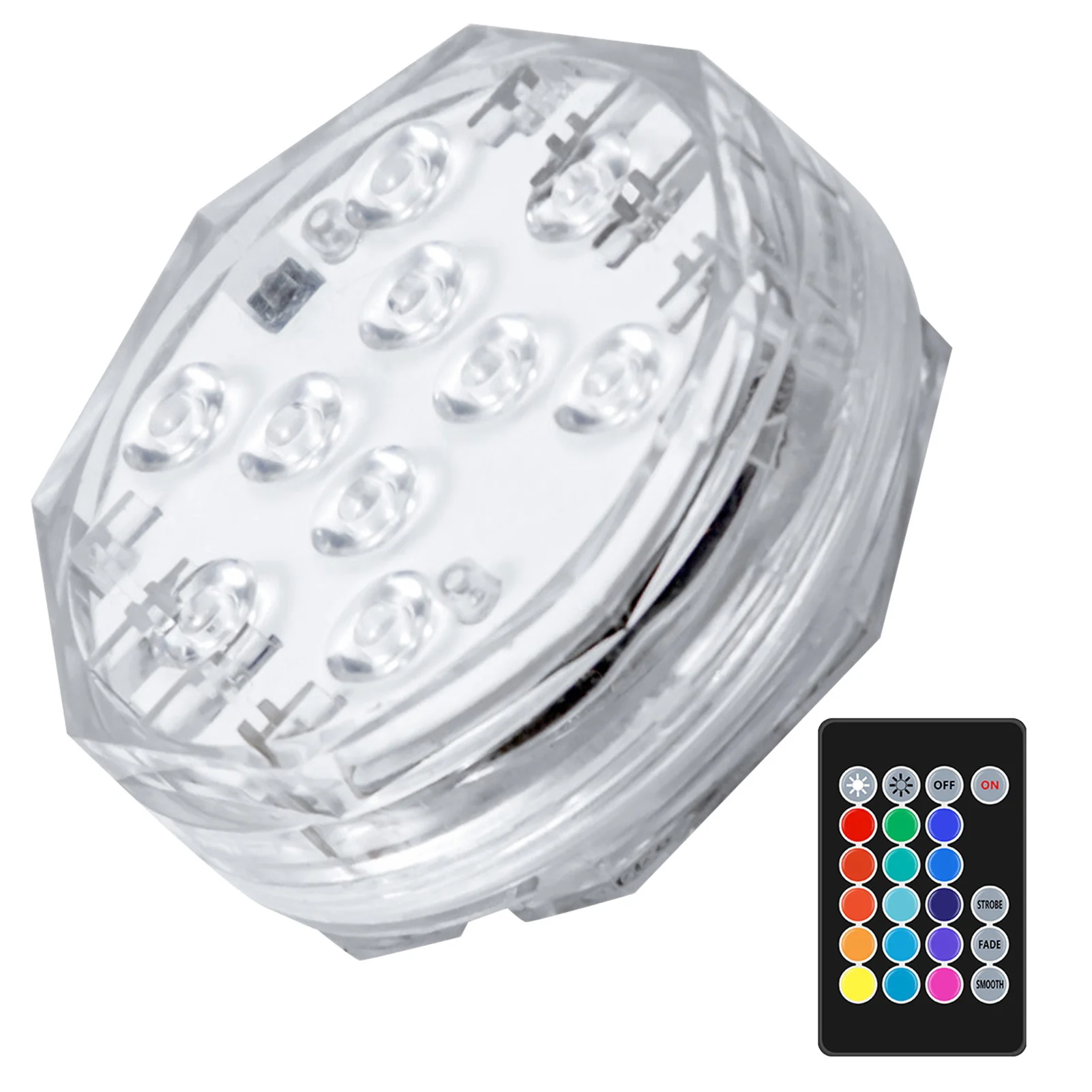 RGB LED Pool Light IP68 Waterproof Multi Color Submersible LED Lights with Rf Remote 15 Colors & 3 Light Modes Wet and Dry Use
RGB LED Pool Light IP68 Waterproof Multi Color Submersible LED Lights with Rf Remote 15 Colors & 3 Light Modes Wet and Dry Use