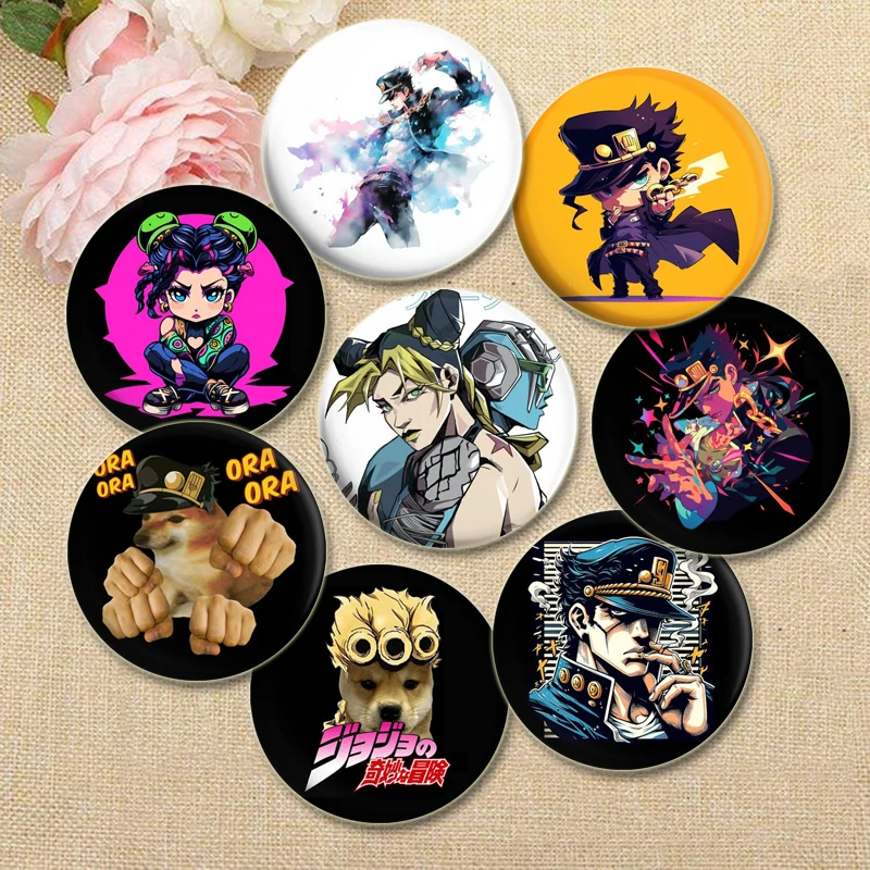 Брошь в стиле аниме Невероятные приключения Джоджо JOLYNE CUJOH FF Kujo Jotaro мультяшная