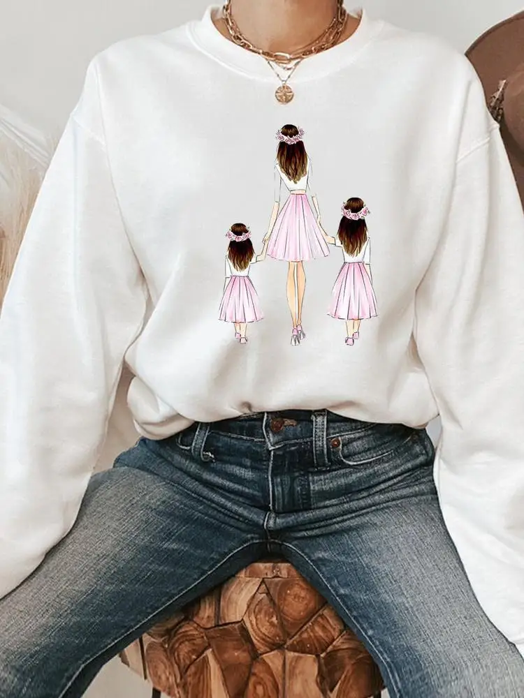 Fashion Fall Pullovers Graphic Sweatshirts Casual Print Daughter Mom Cartoon Female Autumn Spring Women Regular Clothing
Fashion Fall Pullovers Graphic Sweatshirts Casual Print Daughter Mom Cartoon Female Autumn Spring Women Regular Clothing