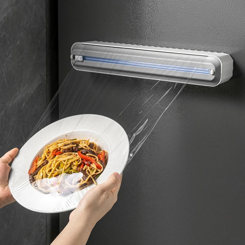 Plastic Wrap Dispenser Aluminum Storage Foil Cutter Baking Paper Dispensers Kitchen Decoration and Organization Food Film Cutter 
Plastic Wrap Dispenser Aluminum Storage Foil Cutter Baking Paper Dispensers Kitchen Decoration and Organization Food Film Cutter