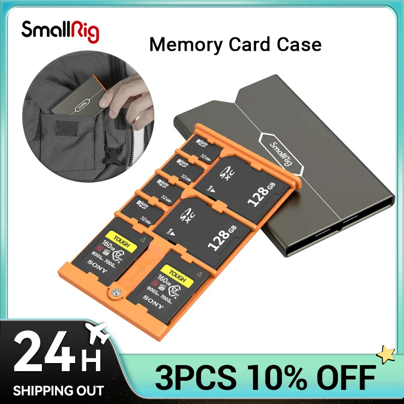 SmallRig Memory Card Case for Sony CFexpress Type-A with SD and Micro SD Card Slots Stylish and Thin 4107
SmallRig Memory Card Case for Sony CFexpress Type-A with SD and Micro SD Card Slots Stylish and Thin 4107