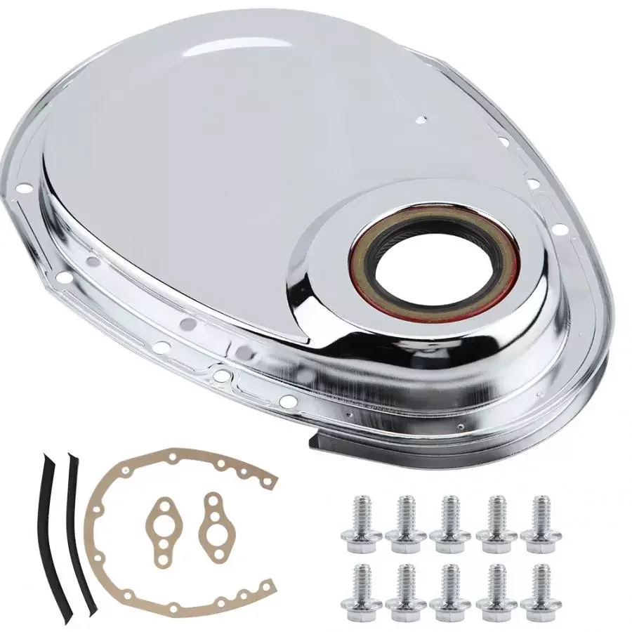 Motorcycle Engine Timing Chain Cover Kit Gasket Seal Bolts for Chevy SBC 283 327 305 350 383 400 Engines Motocross 
Motorcycle Engine Timing Chain Cover Kit Gasket Seal Bolts for Chevy SBC 283 327 305 350 383 400 Engines Motocross