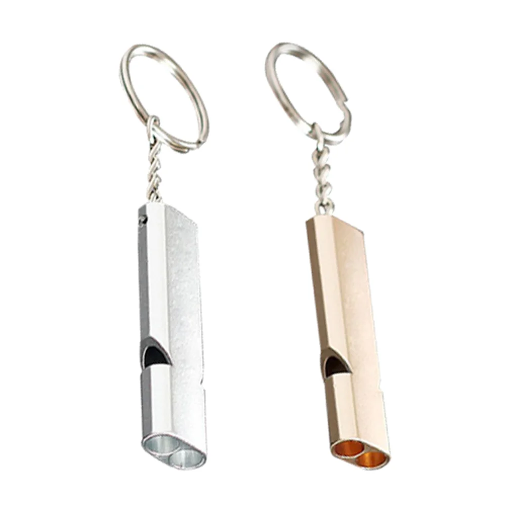 2 Pcs Emergency Whistle Dual Tubes High Frequency Loud with Keychain Outdoor Whistle For School Gym Camping Hiking
2 Pcs Emergency Whistle Dual Tubes High Frequency Loud with Keychain Outdoor Whistle For School Gym Camping Hiking