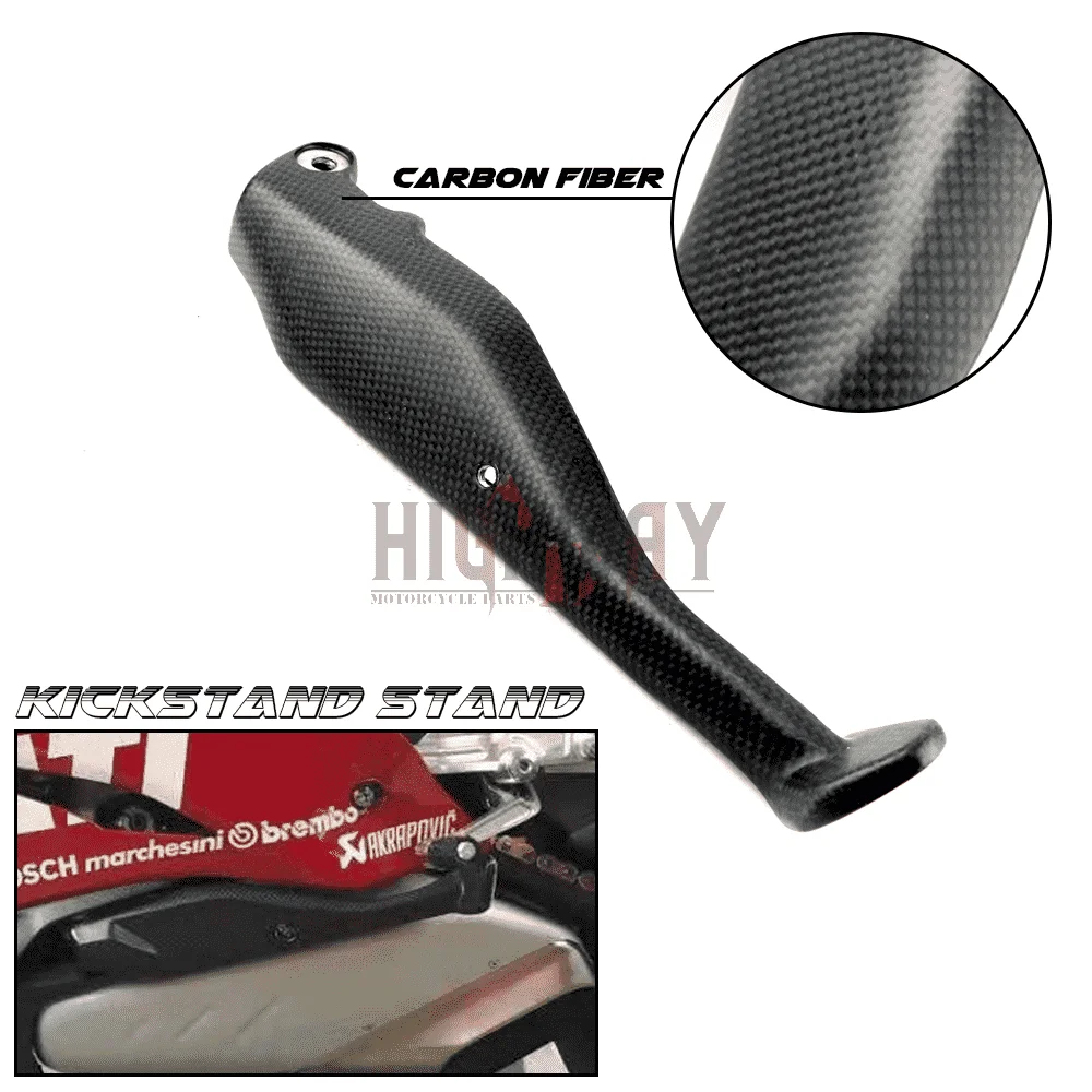 Motorcycle Accessories Carbon Fiber Kickstand Foot Kick Side Stand Support for Ducati Panigale V4/V4S/V4R Streetfighter
Motorcycle Accessories Carbon Fiber Kickstand Foot Kick Side Stand Support for Ducati Panigale V4/V4S/V4R Streetfighter