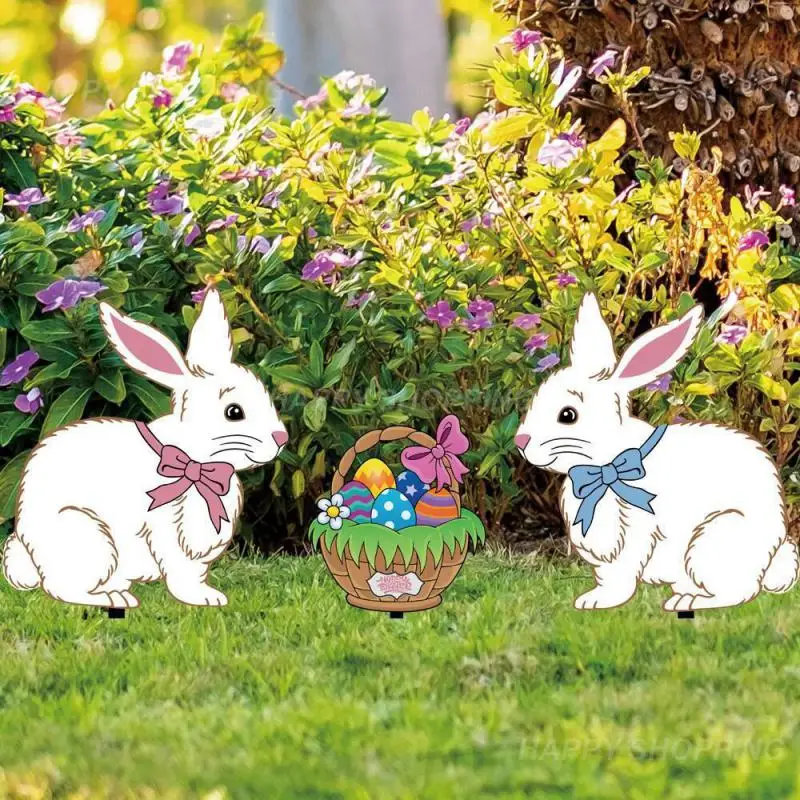 Rabbit Ornament Metal Life-like Happy Easter Decoration Funny Art Outdoor Courtyard Floor Garden Decoration Easter Garden Plug
Rabbit Ornament Metal Life-like Happy Easter Decoration Funny Art Outdoor Courtyard Floor Garden Decoration Easter Garden Plug