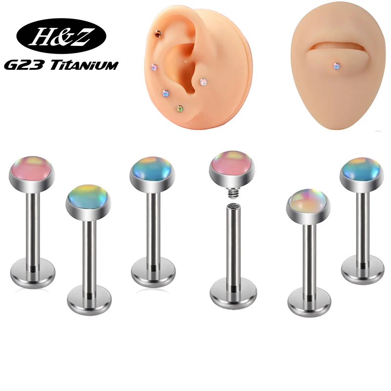 F136 Titanium Cartilage Ear Stud Labret Stud Lip Rings Piercing Flash Membrane Internally Threaded Helix Lobe Piercing Jewelry
F136 Titanium Cartilage Ear Stud Labret Stud Lip Rings Piercing Flash Membrane Internally Threaded Helix Lobe Piercing Jewelry